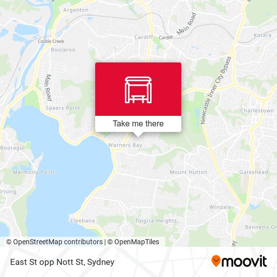 East St opp Nott St map
