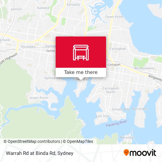 Warrah Rd at Binda Rd map