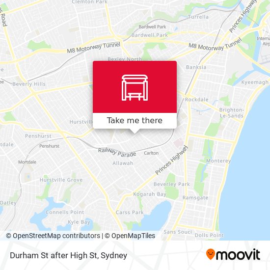 Durham St after High St map