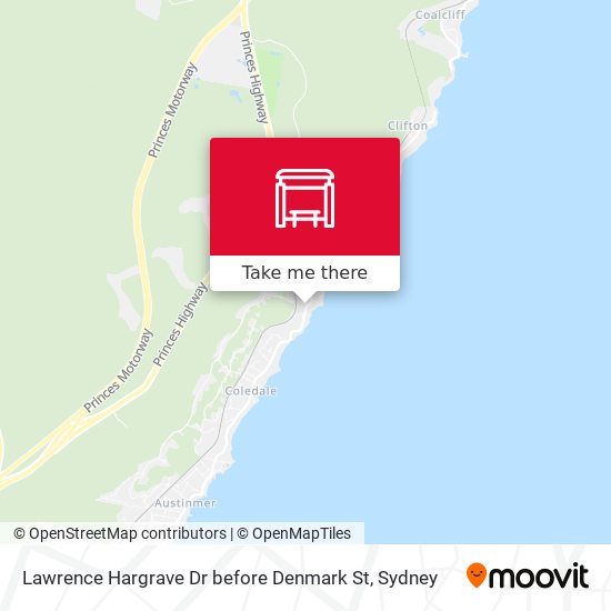 Lawrence Hargrave Dr before Denmark St map