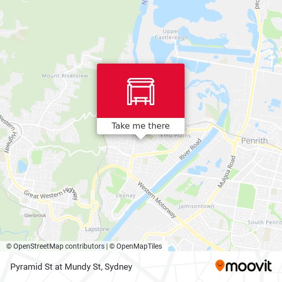 Pyramid St at Mundy St map
