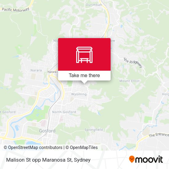 Malison St opp Maranosa St map