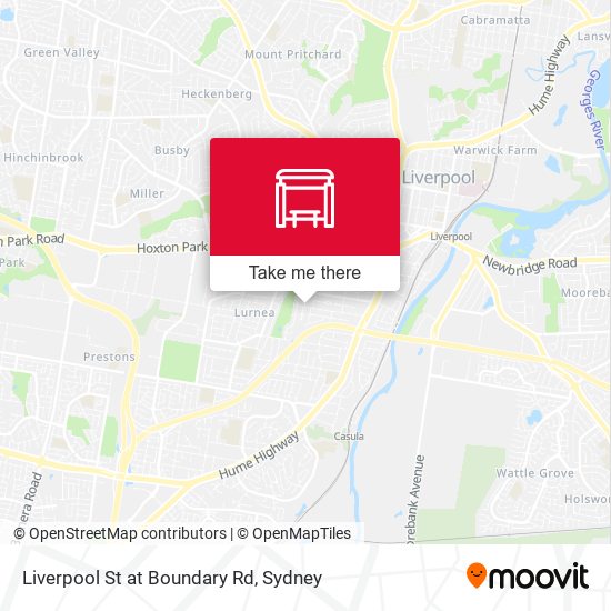 Liverpool St at Boundary Rd map