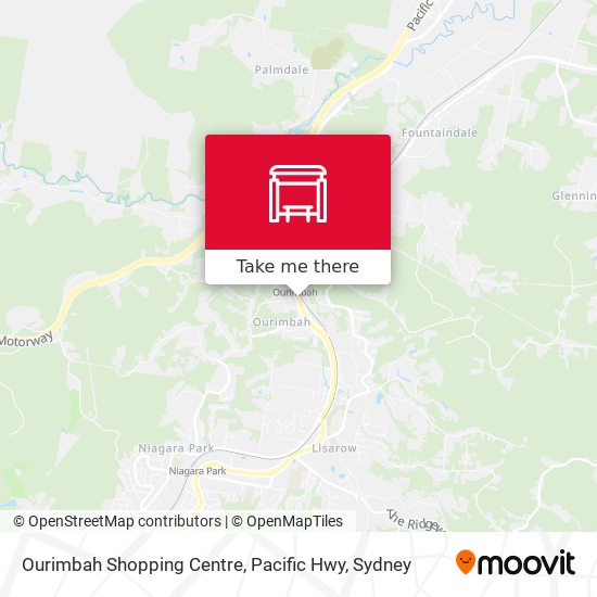 Mapa Ourimbah Shopping Centre, Pacific Hwy