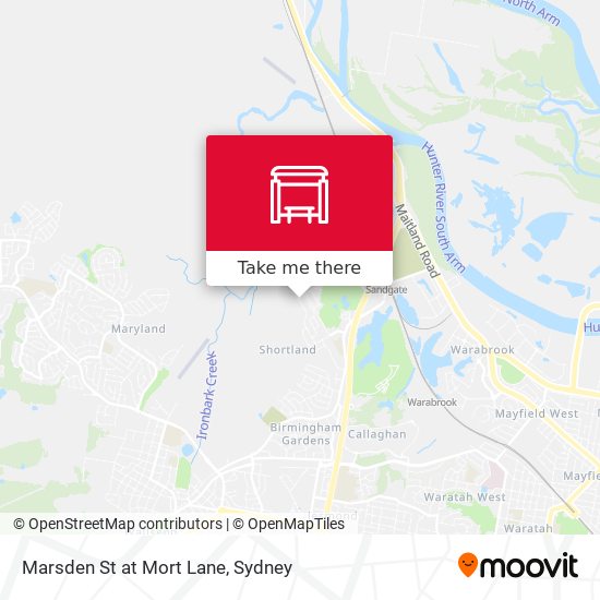 Marsden St at Mort Lane map