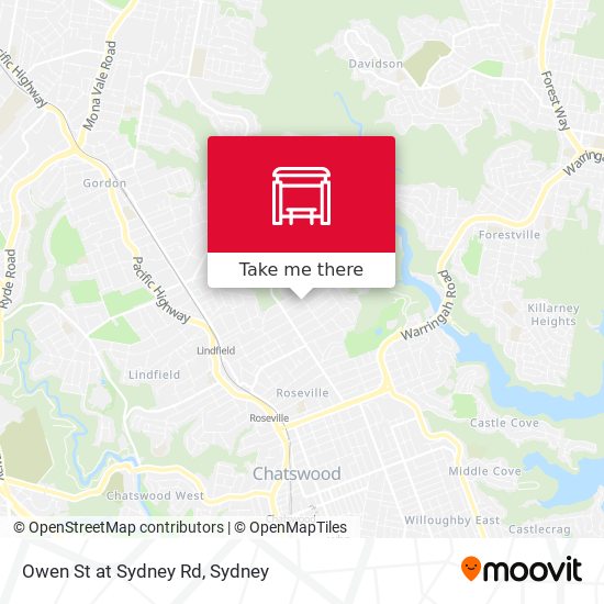 Mapa Owen St at Sydney Rd