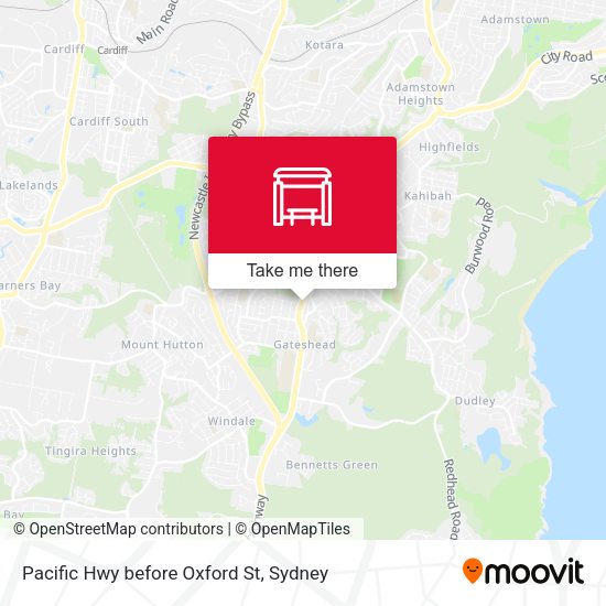 Pacific Hwy before Oxford St map