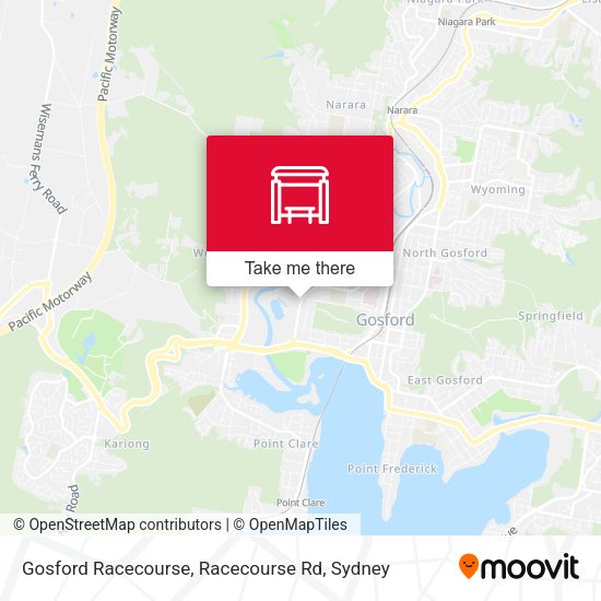 Gosford Racecourse, Racecourse Rd map