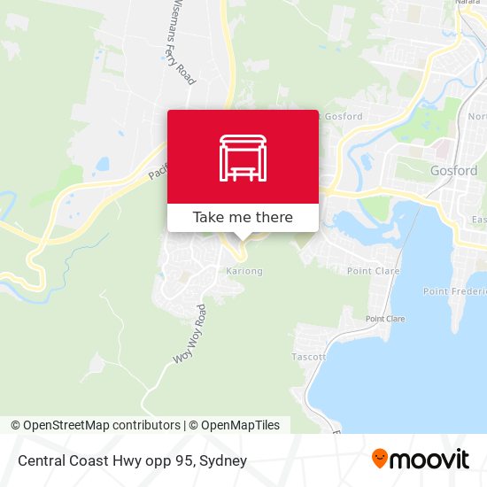 Central Coast Hwy opp 95 map