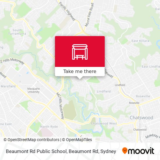 Mapa Beaumont Rd Public School, Beaumont Rd