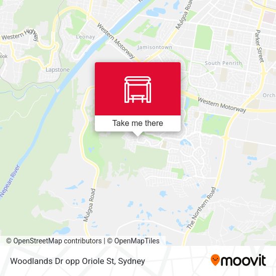 Woodlands Dr opp Oriole St map