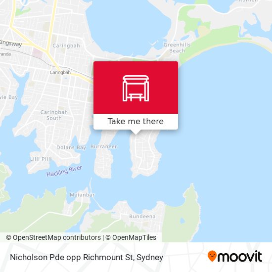 Nicholson Pde opp Richmount St map