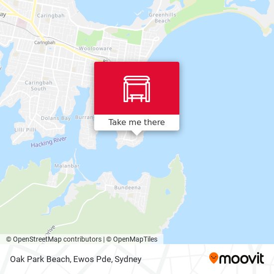 Oak Park Beach, Ewos Pde map