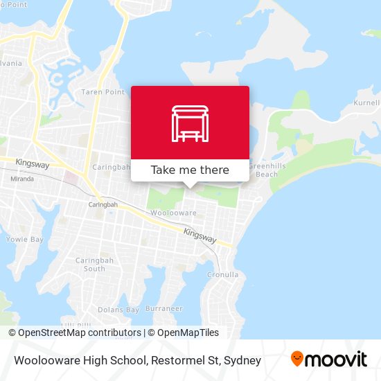 Woolooware High School, Restormel St map