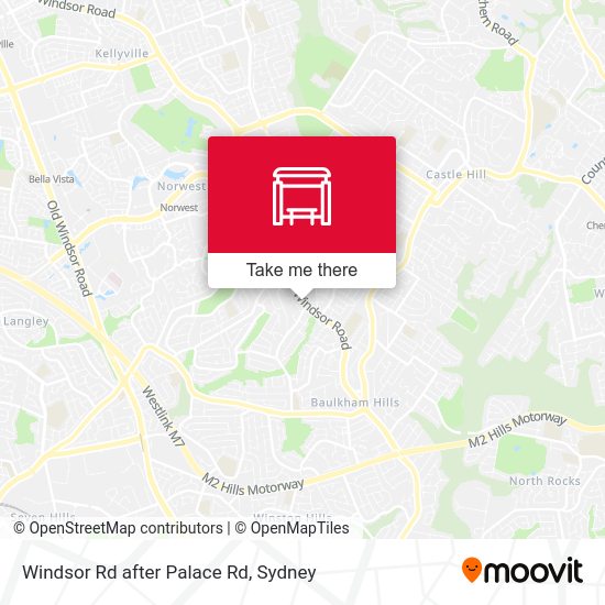 Windsor Rd after Palace Rd map