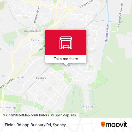 Fields Rd opp Bunbury Rd map