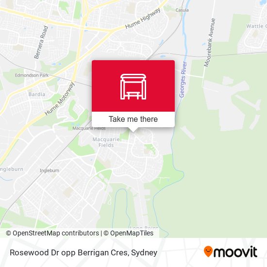 Rosewood Dr opp Berrigan Cres map