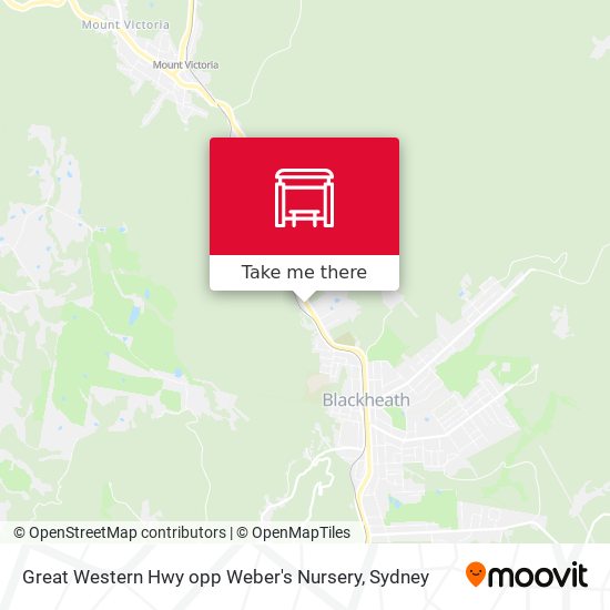 Great Western Hwy opp Weber's Nursery map