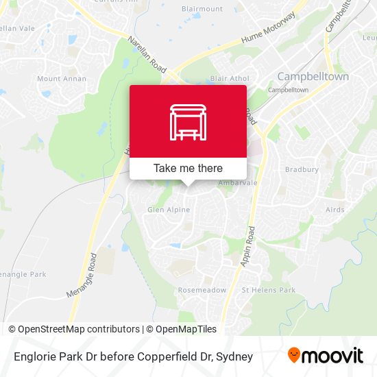 Englorie Park Dr before Copperfield Dr map
