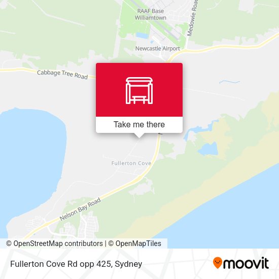 Fullerton Cove Rd opp 425 map