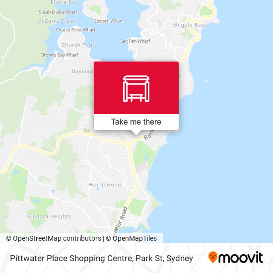Pittwater Place Shopping Centre, Park St map