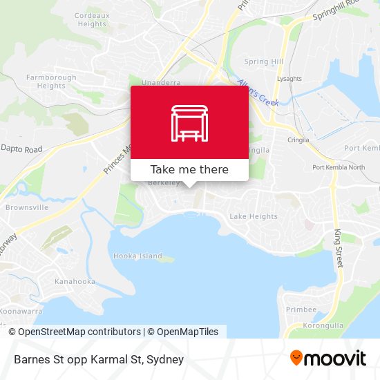 Barnes St opp Karmal St map