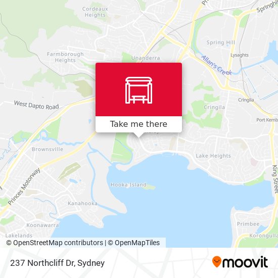 237 Northcliff Dr map