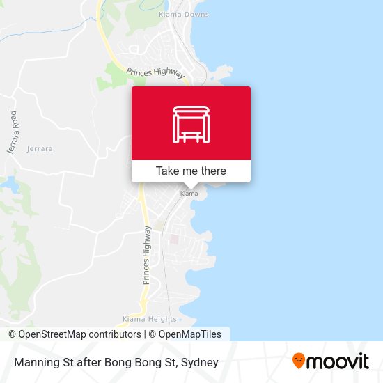 Manning St after Bong Bong St map