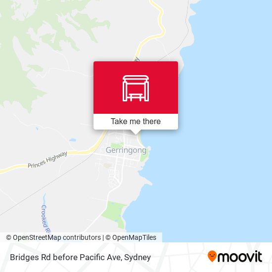 Bridges Rd before Pacific Ave map