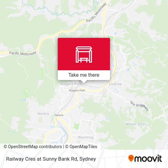 Railway Cres at Sunny Bank Rd map