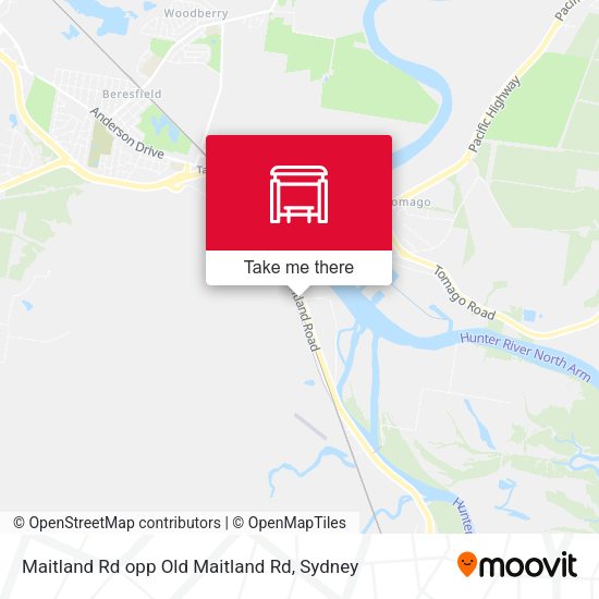 Maitland Rd opp Old Maitland Rd map