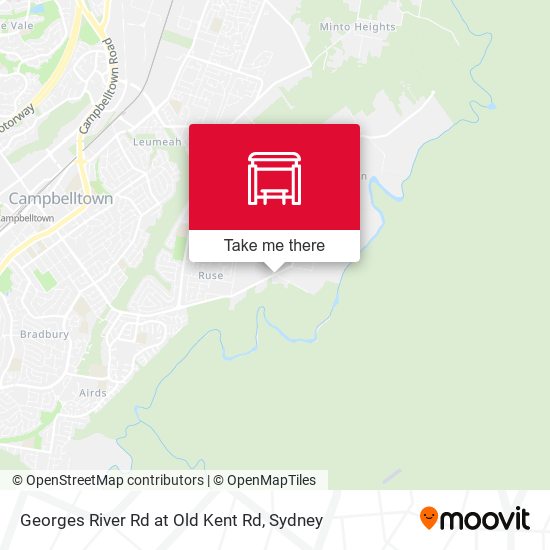 Georges River Rd at Old Kent Rd map