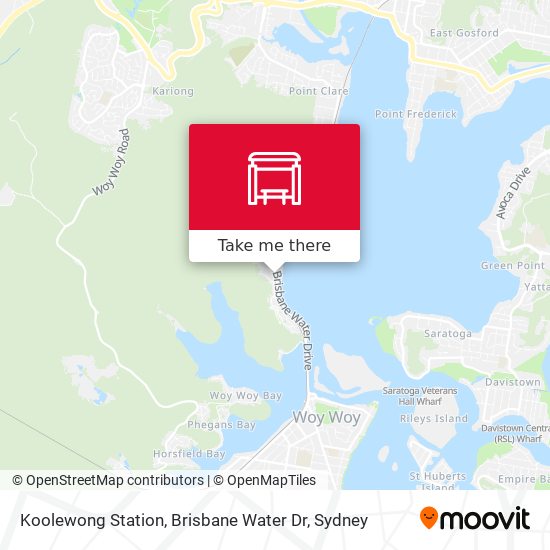 Mapa Koolewong Station, Brisbane Water Dr