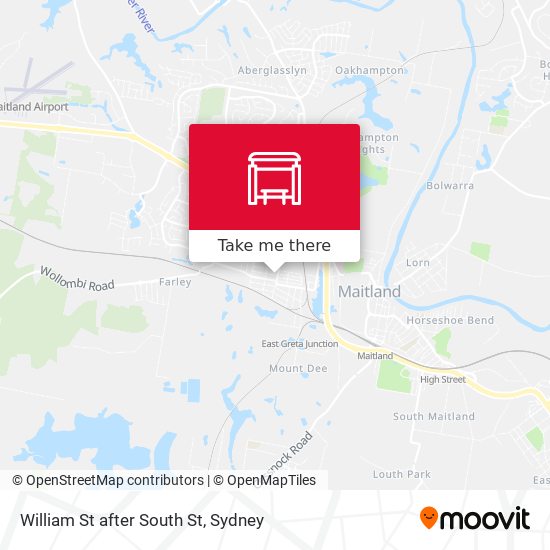 William St after South St map