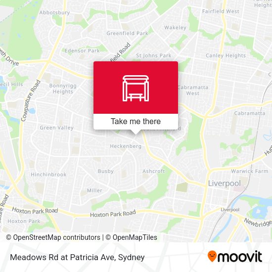 Meadows Rd at Patricia Ave map