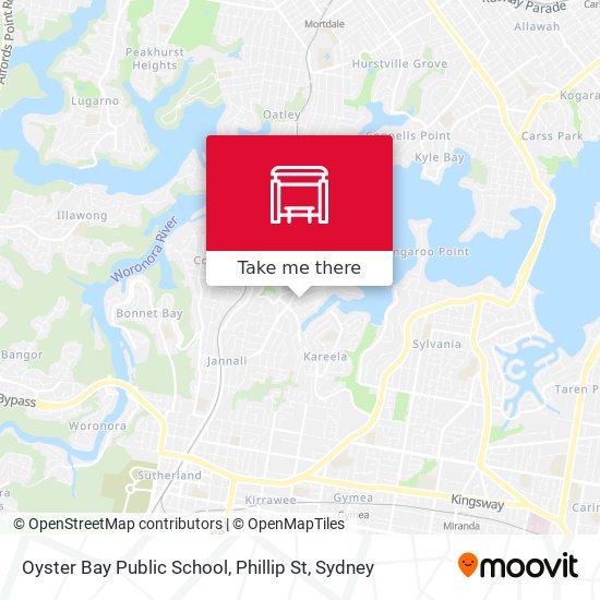 Oyster Bay Public School, Phillip St map
