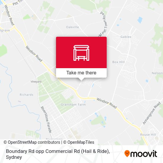 Boundary Rd opp Commercial Rd (Hail & Ride) map