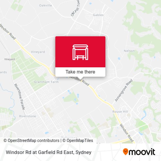 Windsor Rd at Garfield Rd East map