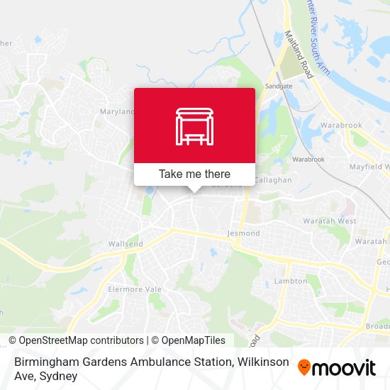Birmingham Gardens Ambulance Station, Wilkinson Ave map
