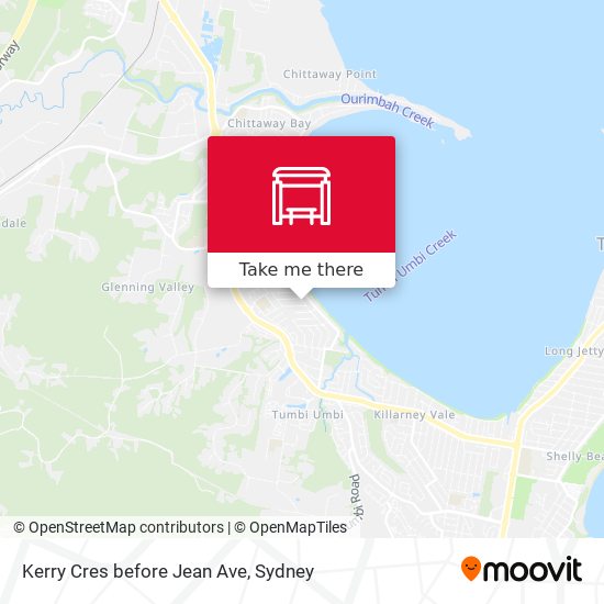 Kerry Cres before Jean Ave map