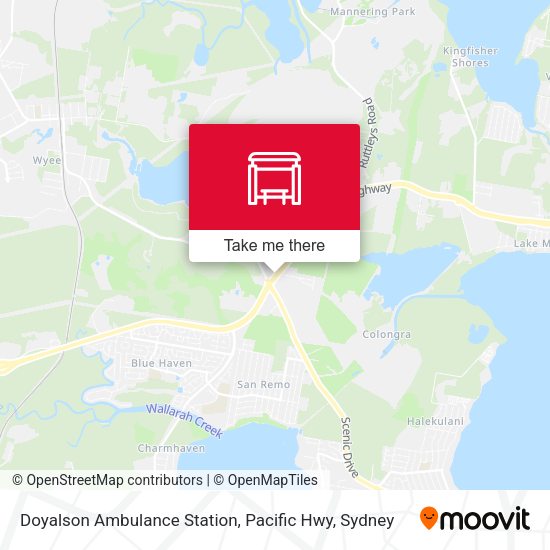 Doyalson Ambulance Station, Pacific Hwy map