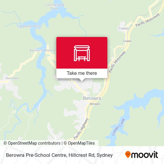 Berowra Pre-School Centre, Hillcrest Rd map
