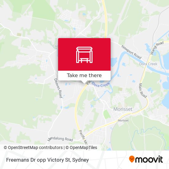 Freemans Dr opp Victory St map