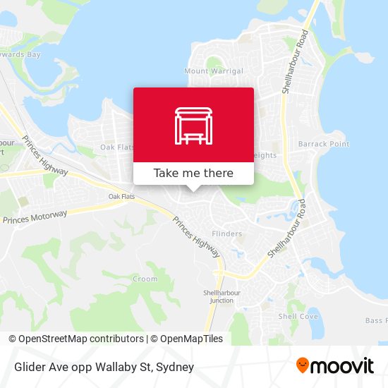 Glider Ave opp Wallaby St map