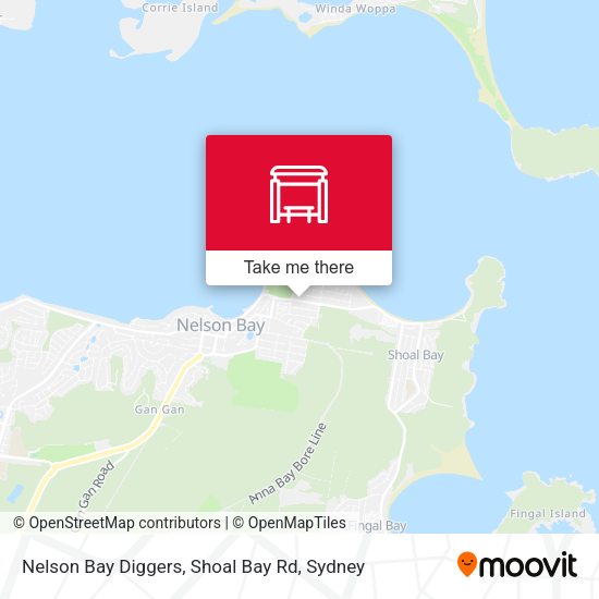 Nelson Bay Diggers, Shoal Bay Rd map