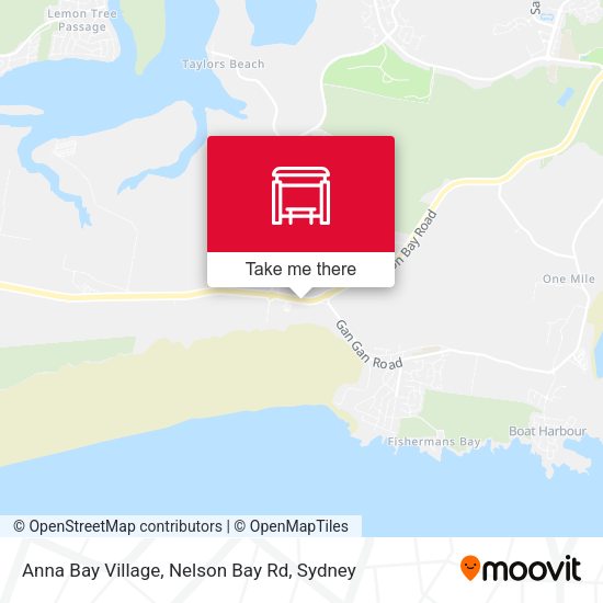Anna Bay Village, Nelson Bay Rd map