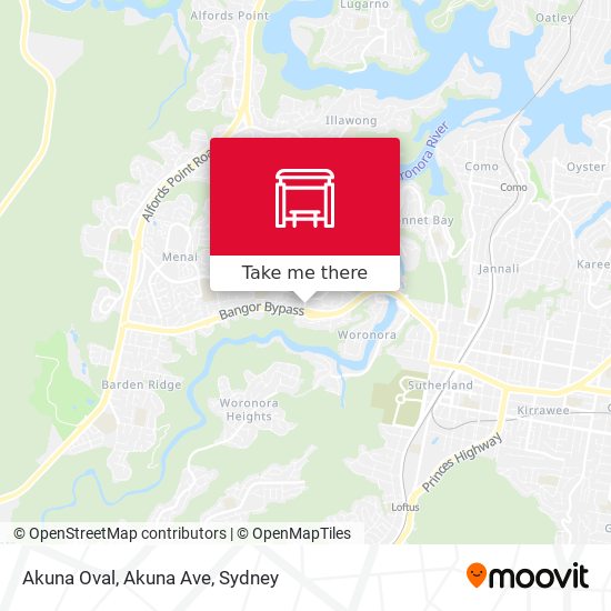 Akuna Oval, Akuna Ave map