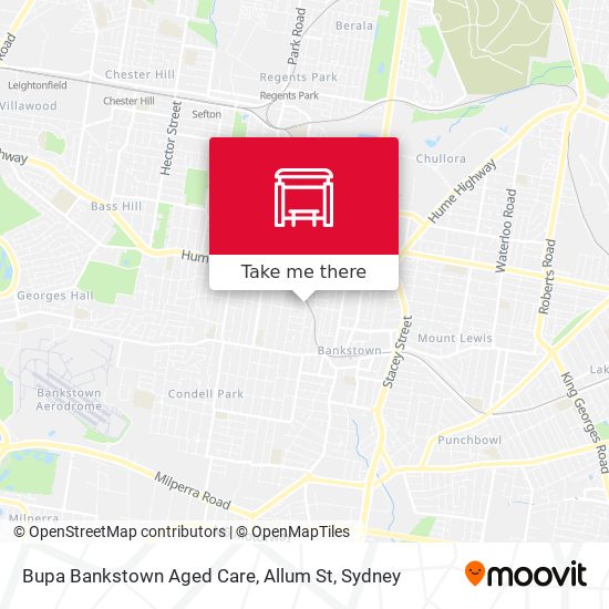Bupa Bankstown Aged Care, Allum St map