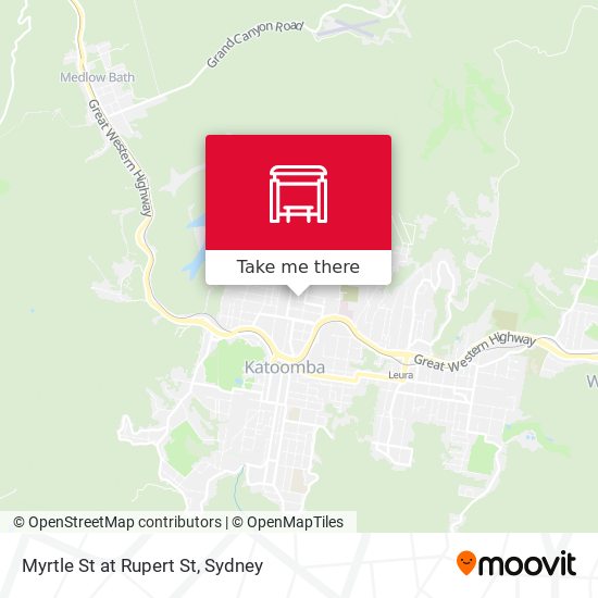 Myrtle St at Rupert St map