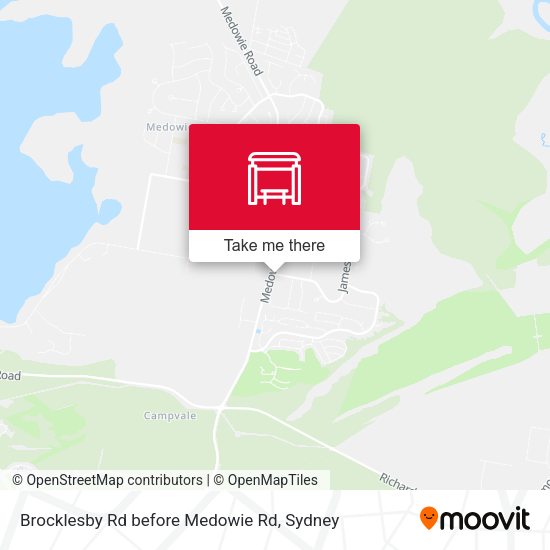 Brocklesby Rd before Medowie Rd map